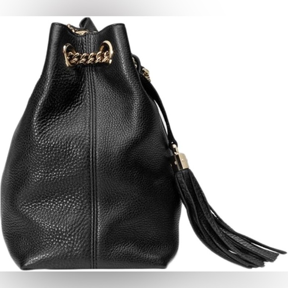 (LIKE NEW) Gucci Soho Large Leather Chain Shoulder Handbag Black BHFO 54… - Picture 5 of 5